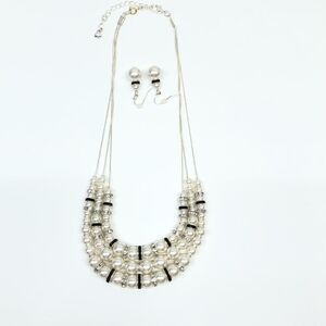 SIMPLY VERA WANG Pearl Necklace & Earring Set